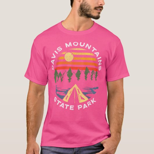 Davis Mountains State Park Texas Camping Vakantie T-shirt (Voorkant)