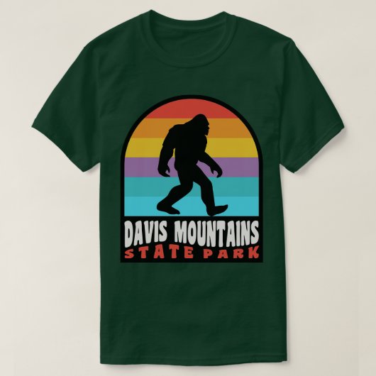 Davis Mountains State Park, Texas T-shirt (Design voorkant)