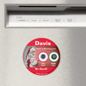 Davis Santa kijkt naar Magnet (Insitu (Vaatwasser))