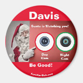 Davis Santa kijkt naar Magnet (Voorkant)
