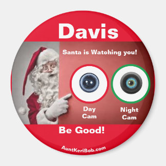 Davis Santa kijkt naar Magnet