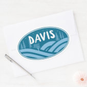 Davis West Virginia Buitenactiviteiten Ovale Sticker (Envelop)