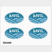 Davis West Virginia Buitenactiviteiten Ovale Sticker (Vel)