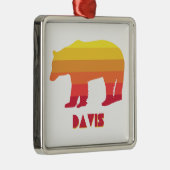Davis West Virginia Rainbow-Beer Metalen Ornament (Rechts)