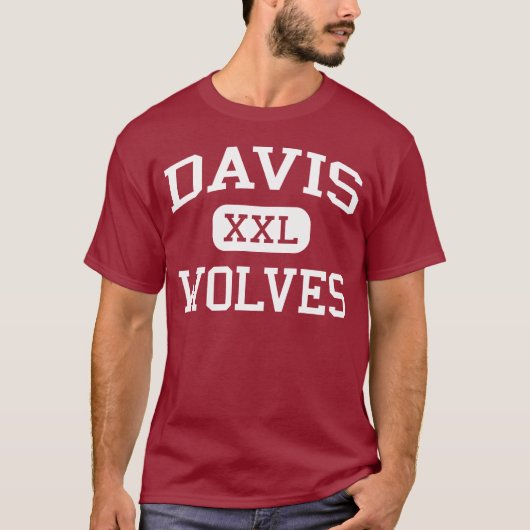 Davis - Wolven - High School - Davis Oklahoma T-shirt (Voorkant)