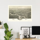 Davis, WV Panoramic Map - 1898 Poster (Thuiskantoor)