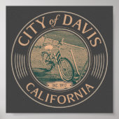 DAVIS YOLO CALIFORNIA - STAD DAVIS CA POSTER (Voorkant)