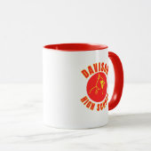 Davison High School Michigan Coffee Mug Mok (Voorkant rechts)