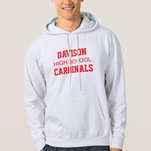 Davison High School Printed Hoodie (Voorkant)