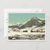 Davos, Dorfli en Seehorn, in de winter, Grisons, S Briefkaart (Voorkant / Achterkant)