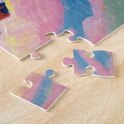 Davos in de winter | Ernst Ludwig Kirchner Legpuzzel (Zijkant)