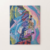 Davos in de winter | Ernst Ludwig Kirchner Legpuzzel (Verticaal)