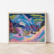 Davos in de winter | Ernst Ludwig Kirchner