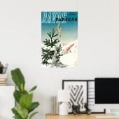 Davos, Parsenn, bergspoorweg, nostalgisch reizen Poster (Thuiskantoor)