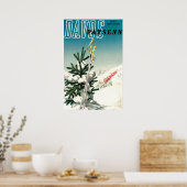 Davos, Parsenn, bergspoorweg, nostalgisch reizen Poster (Keuken)