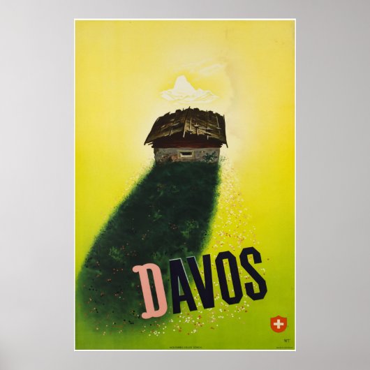 Davos, Parsenn, Zwitserland, Ski Poster (Voorkant)