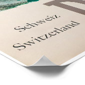 Davos, Parsenn, Zwitserland, Ski Poster (Hoek)