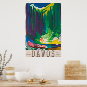 Davos, Parsenn, Zwitserland, Ski Poster (Keuken)