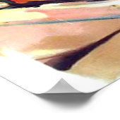 Davos, rode kabelauto op de brug, Zwitserland Poster (Hoek)