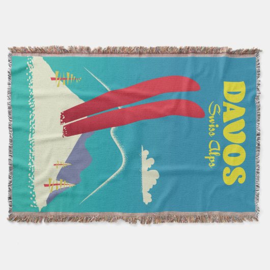 Davos Swiss Alps Deken (Voorkant)