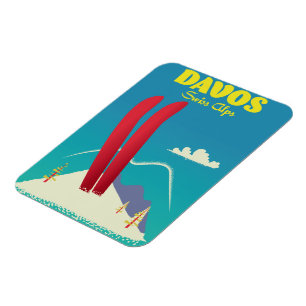 Davos Swiss Alps Magneet