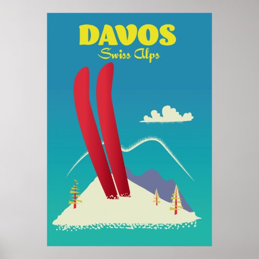 Davos Swiss Alps Poster (Voorkant)