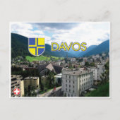 Davos - Zwitserland Briefkaart (Voorkant)