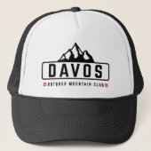 Davos Zwitserland Outdoor Trucker Pet (Voorkant)