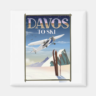 Davos Zwitserland reisposter Magneet