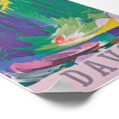 Davos Zwitserland Retro Vintage Travel Poster (Hoek)