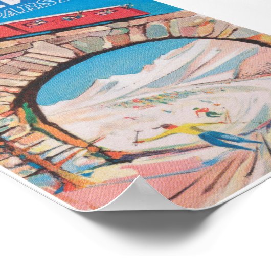 Davos Zwitserland skireisposter Poster (Hoek)