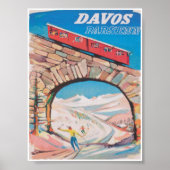 Davos Zwitserland skireisposter Poster (Voorkant)