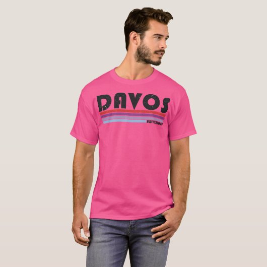 Davos Zwitserland T-shirt (Voorkant volledig)