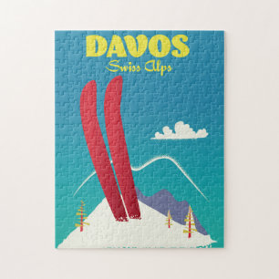 Davos Zwitserse Alpen Legpuzzel