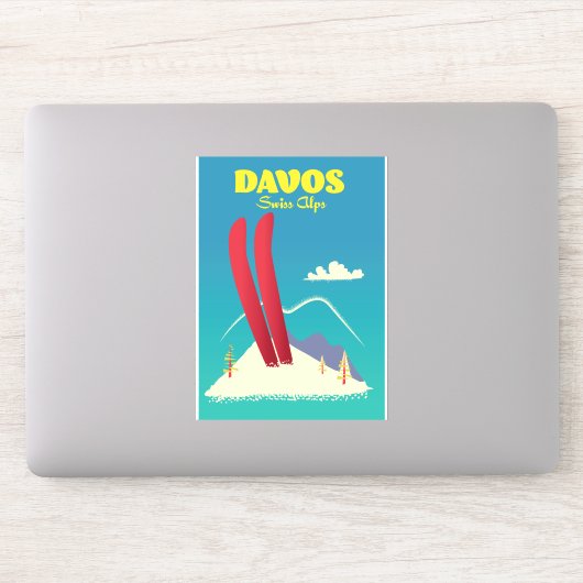 Davos Zwitserse Alpen Sticker (Computer)