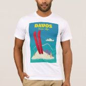 Davos Zwitserse Alpen T-shirt (Voorkant)