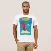 Davos Zwitserse Alpen T-shirt (Voorkant volledig)