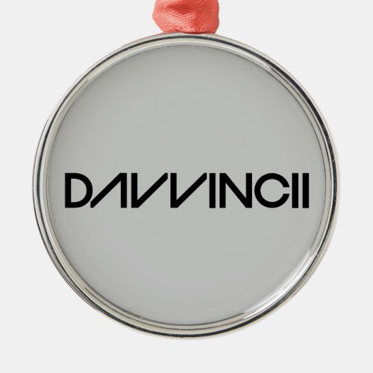 Davvincii Metalen Ornament (Voorkant)