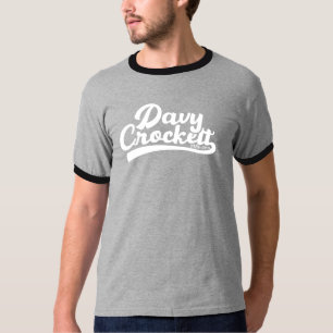 Davy Crockett 1786 - 1836 White Typography T-shirt
