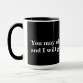 Davy Crockett citaat over de hel en Texas Mok (Links)