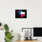 Davy Crockett citaat over het Poster hel en Texas (Thuiskantoor)