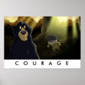 Davy Crockett "Courage" Print (Voorkant)