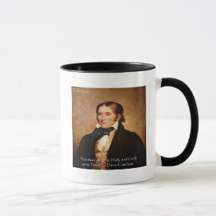 Davy Crockett "Naar Texas" Humor Quote Mok
