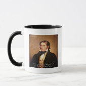 Davy Crockett "Naar Texas" Humor Quote Mok (Links)