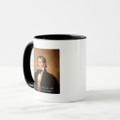 Davy Crockett "Naar Texas" Humor Quote Mok (Voorkant links)