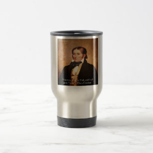 Davy Crockett "Naar Texas" Humor Quote Reisbeker