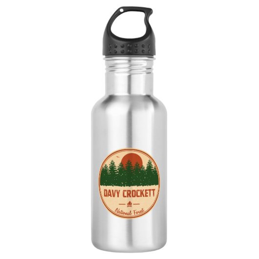 Davy Crockett Nationaal bos Waterfles (Voorkant)