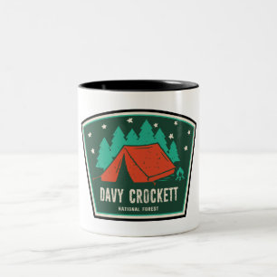 Davy Crockett National Forest Camping Tweekleurige Koffiemok