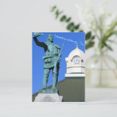Davy Crockett Statue - Lawrenceburg, TN Briefkaart (Staand voorkant)