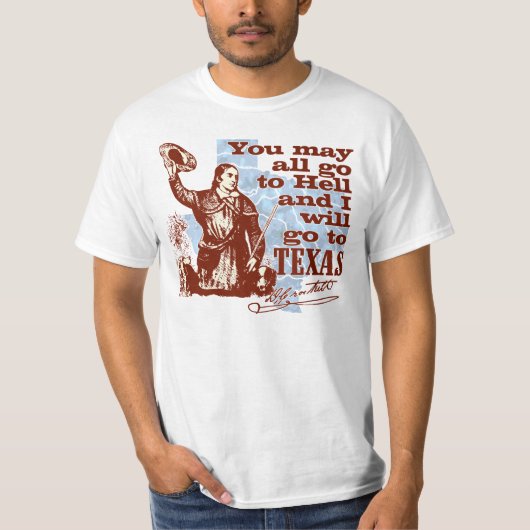 Davy Crockett Texas T-shirt (Voorkant)